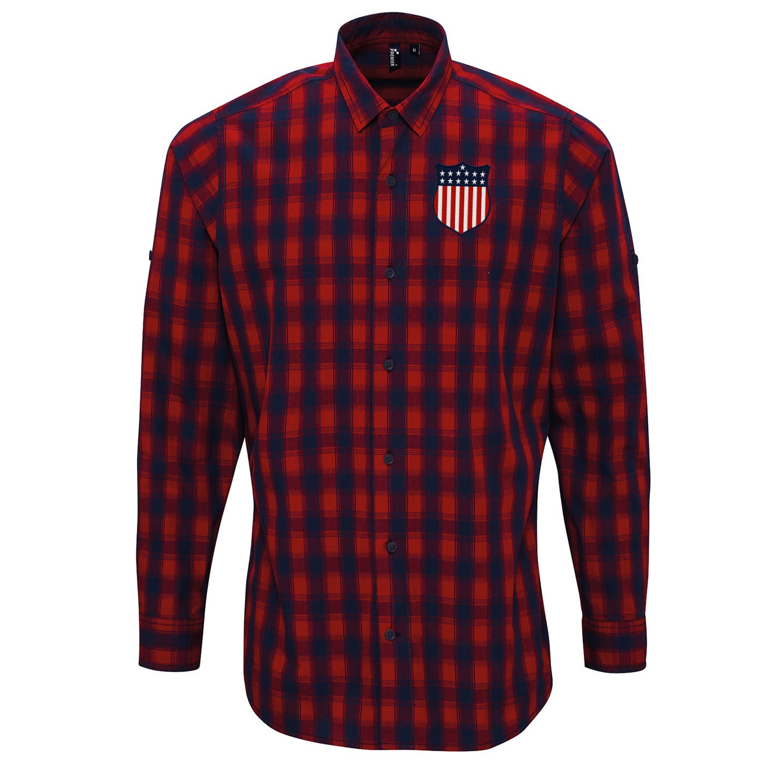 Retro USA 1913 Soccer Check Long Sleeve Shirt
