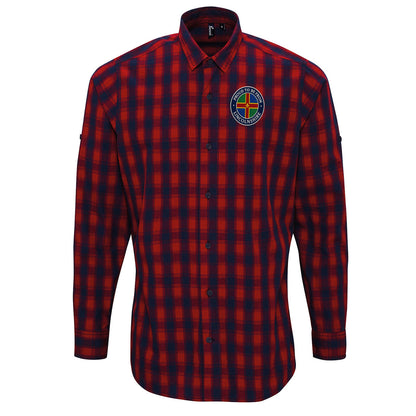 Proud To Be From Lincolnshire Check Long Sleeve Shirt 