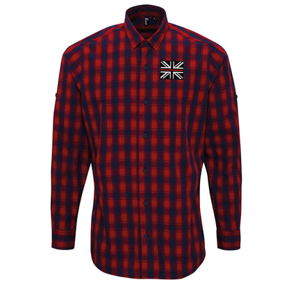 Thin Red Line Union Jack Check Long Sleeve Shirt