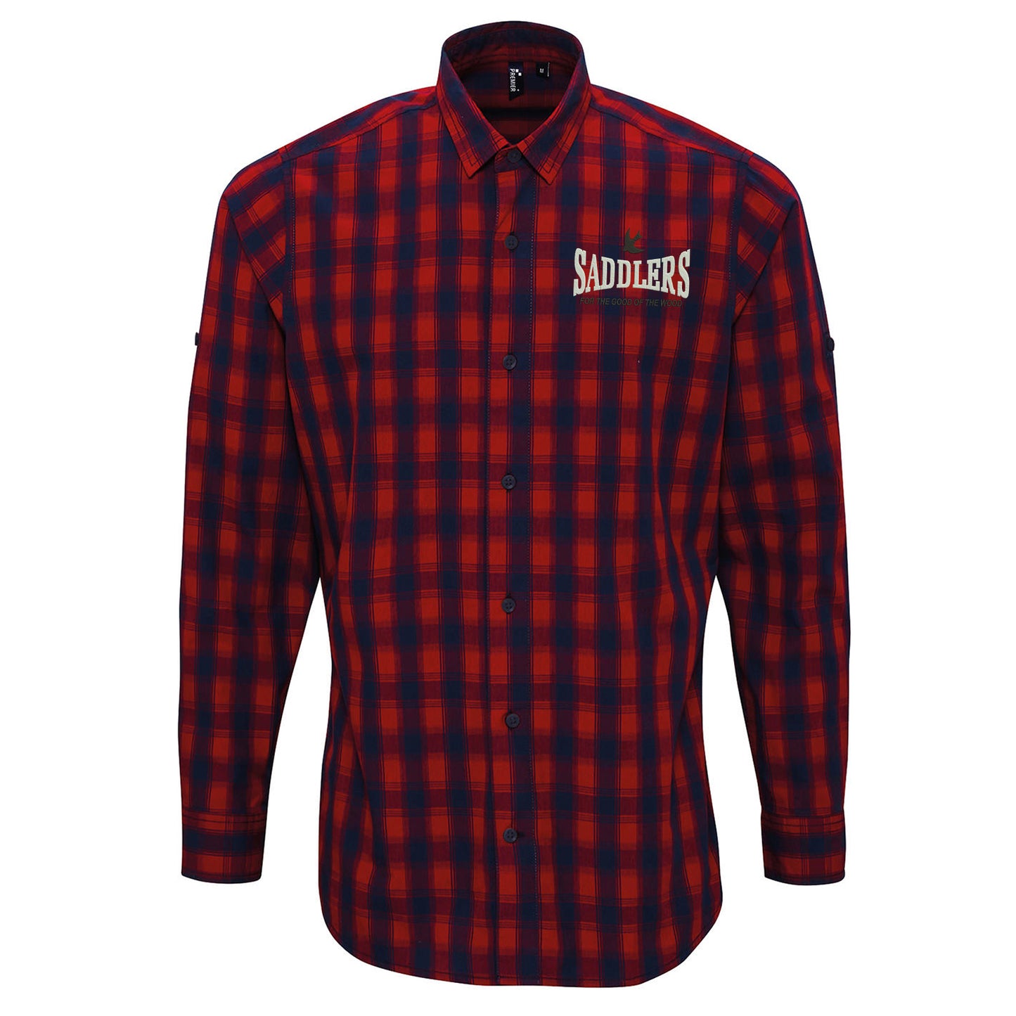 Saddlers Embroidered Check Shirt