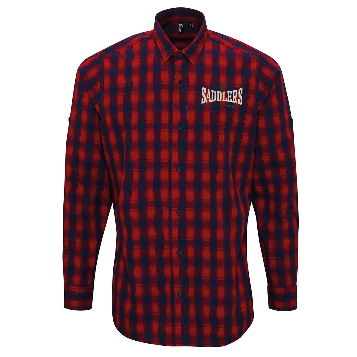 Saddlers Embroidered Check Shirt