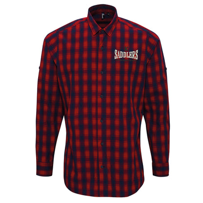 Saddlers Embroidered Check Shirt