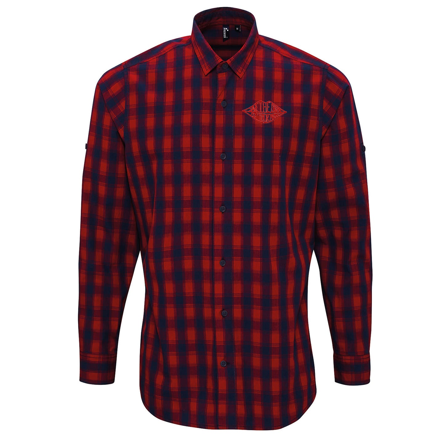 Save The Drama for Your Mama Friends Check Long Sleeve Shirt 