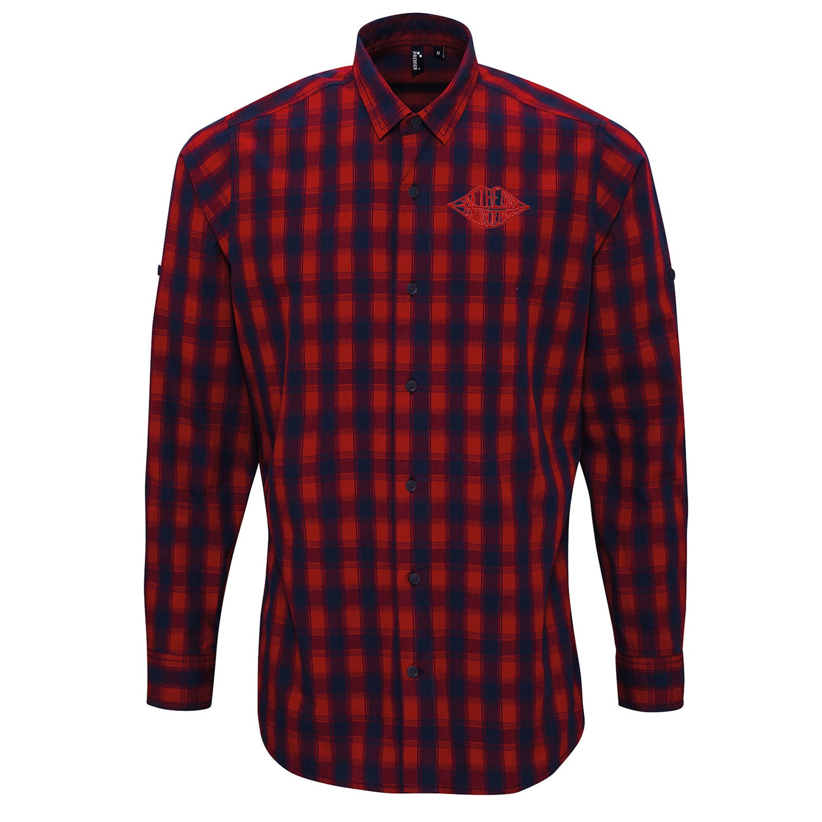 Save The Drama for Your Mama Friends Check Long Sleeve Shirt 