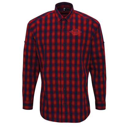 Save The Drama for Your Mama Friends Check Long Sleeve Shirt 