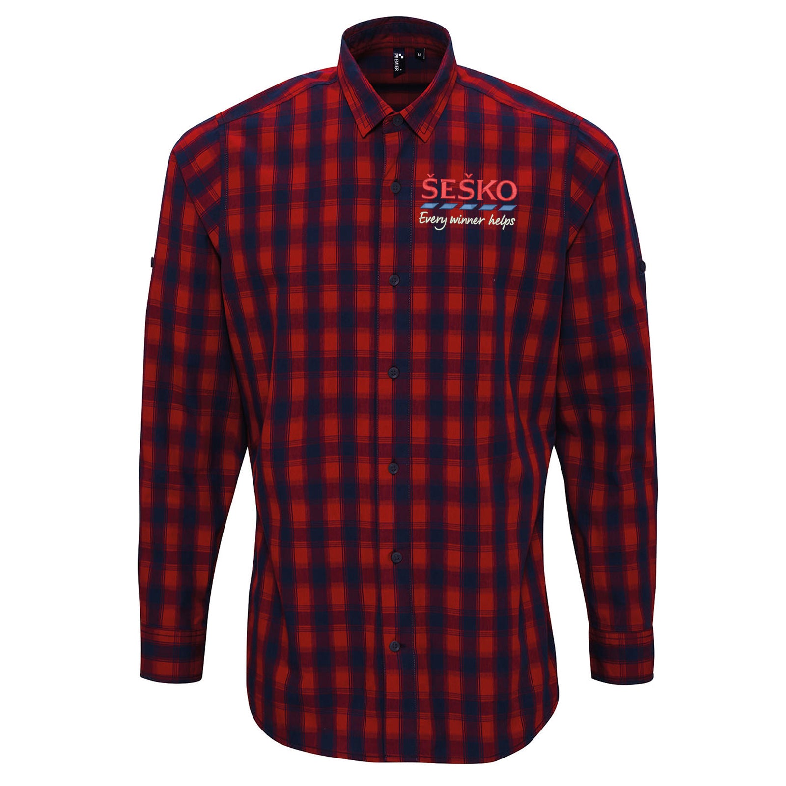 Benjamin Sesko Man Utd Check Long Sleeve Shirt