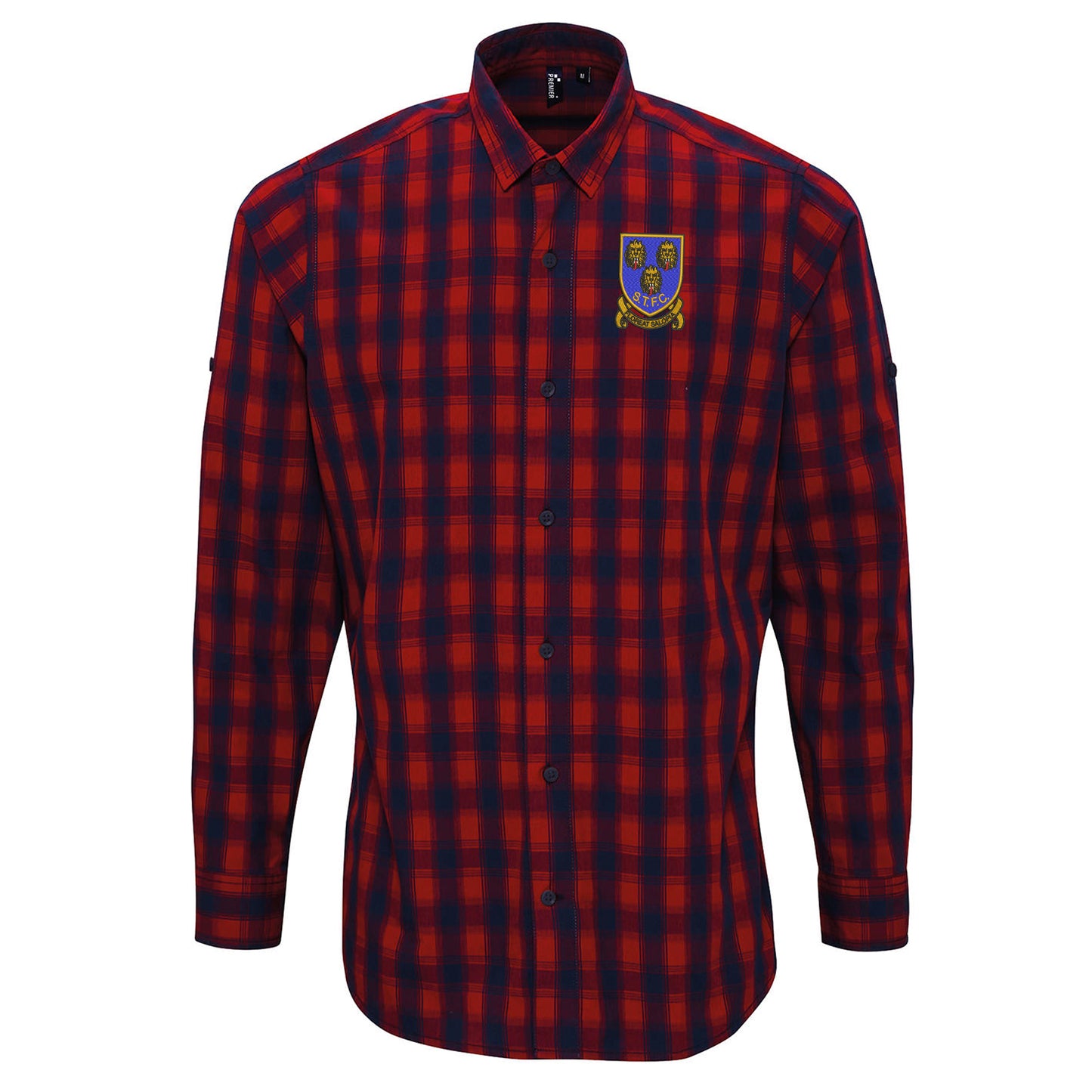 Retro Shrewsbury 1993 Embroidered Long Sleeve Mulligan Check Shirt