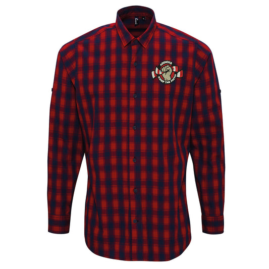 Charlton Athletic F.C Check Long Sleeve Shirt 