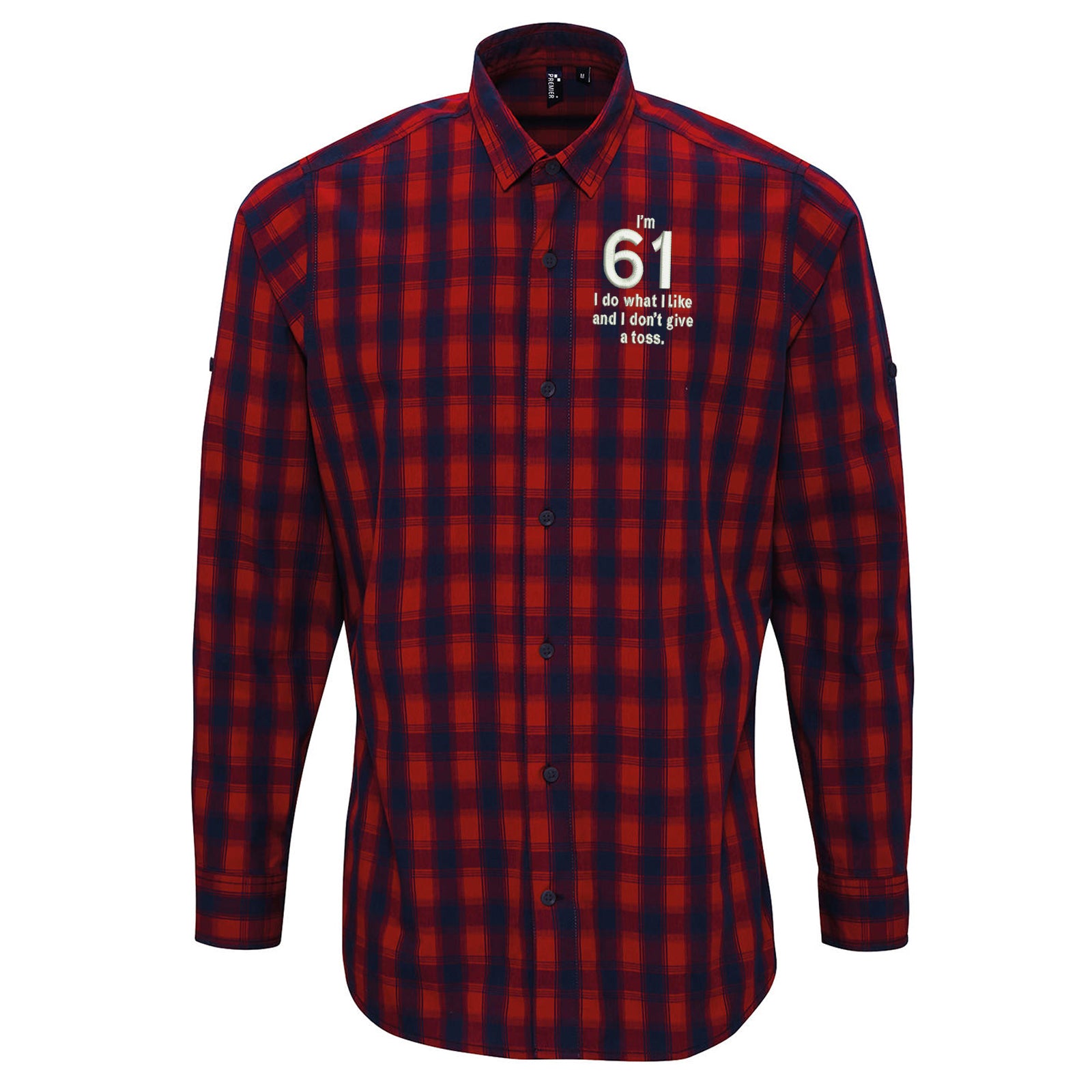 61st Birthday Check Long Sleeve Shirt