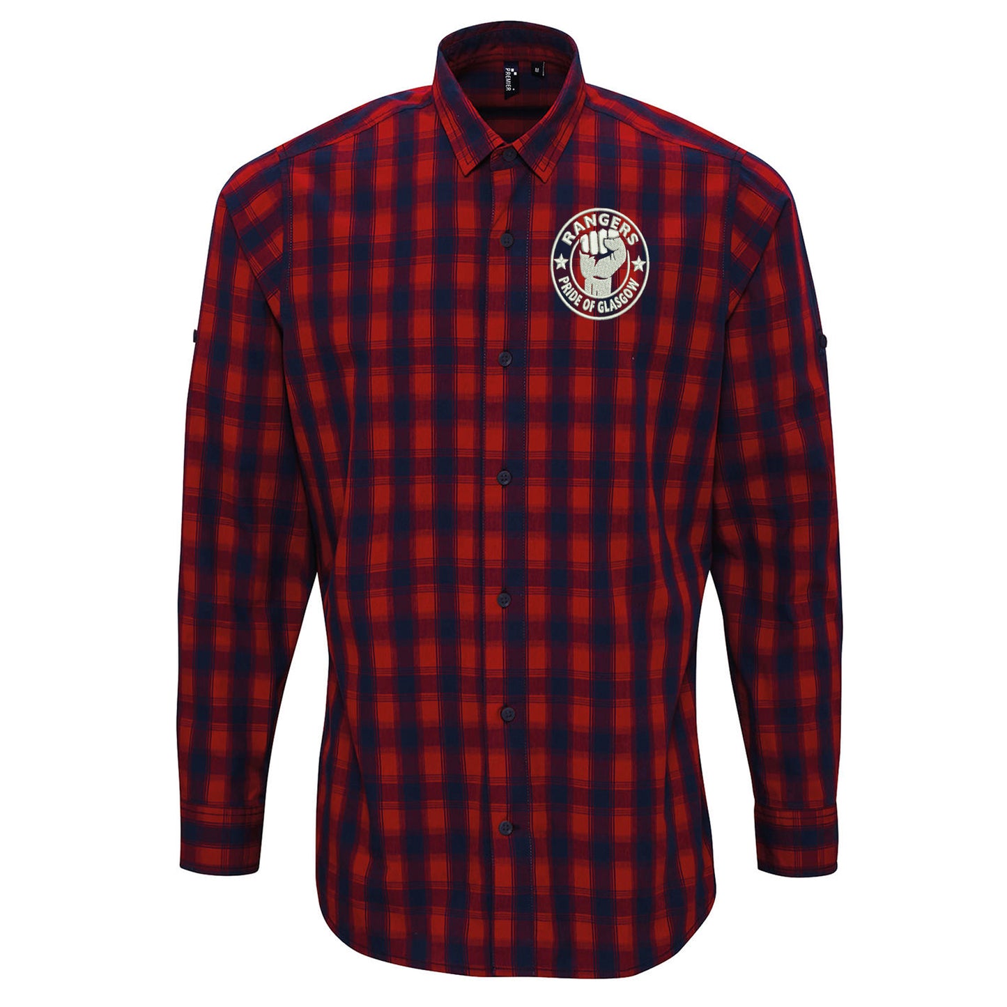 Rangers Pride of Glasgow Embroidered Long Sleeve Mulligan Check Shirt