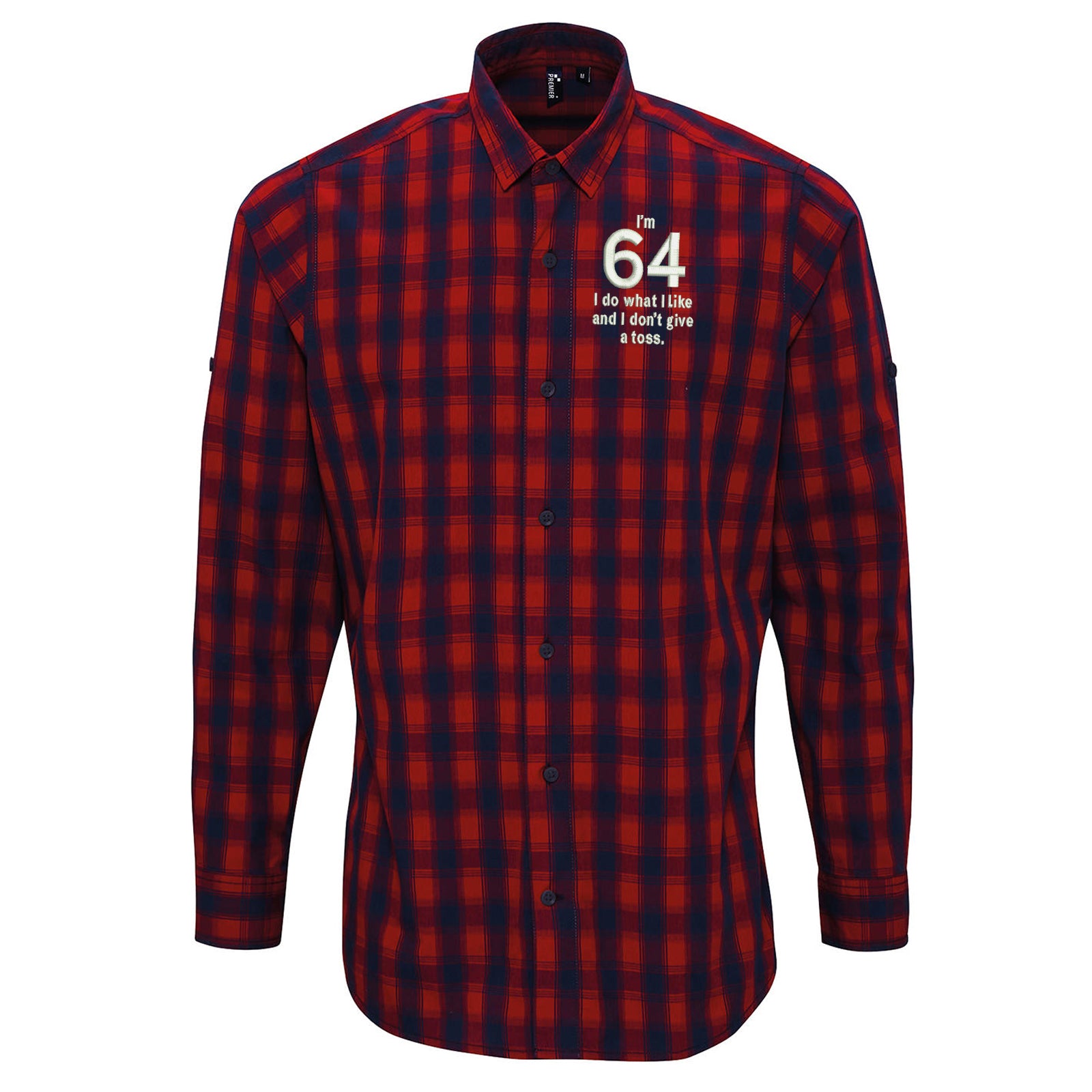 64th Birthday Check Long Sleeve Shirt