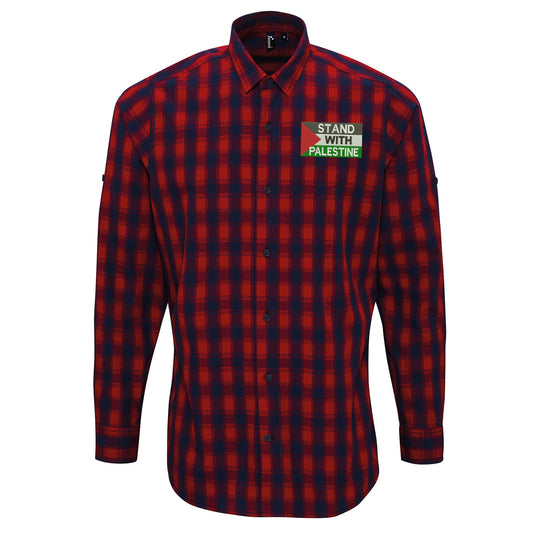 Stand with Palestine Check Shirt