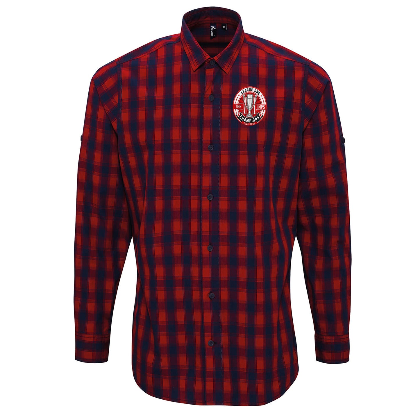 Lincoln City League One Champions Check Long Sleeve Shirt