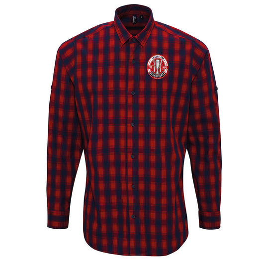Lincoln City League One Champions Check Long Sleeve Shirt