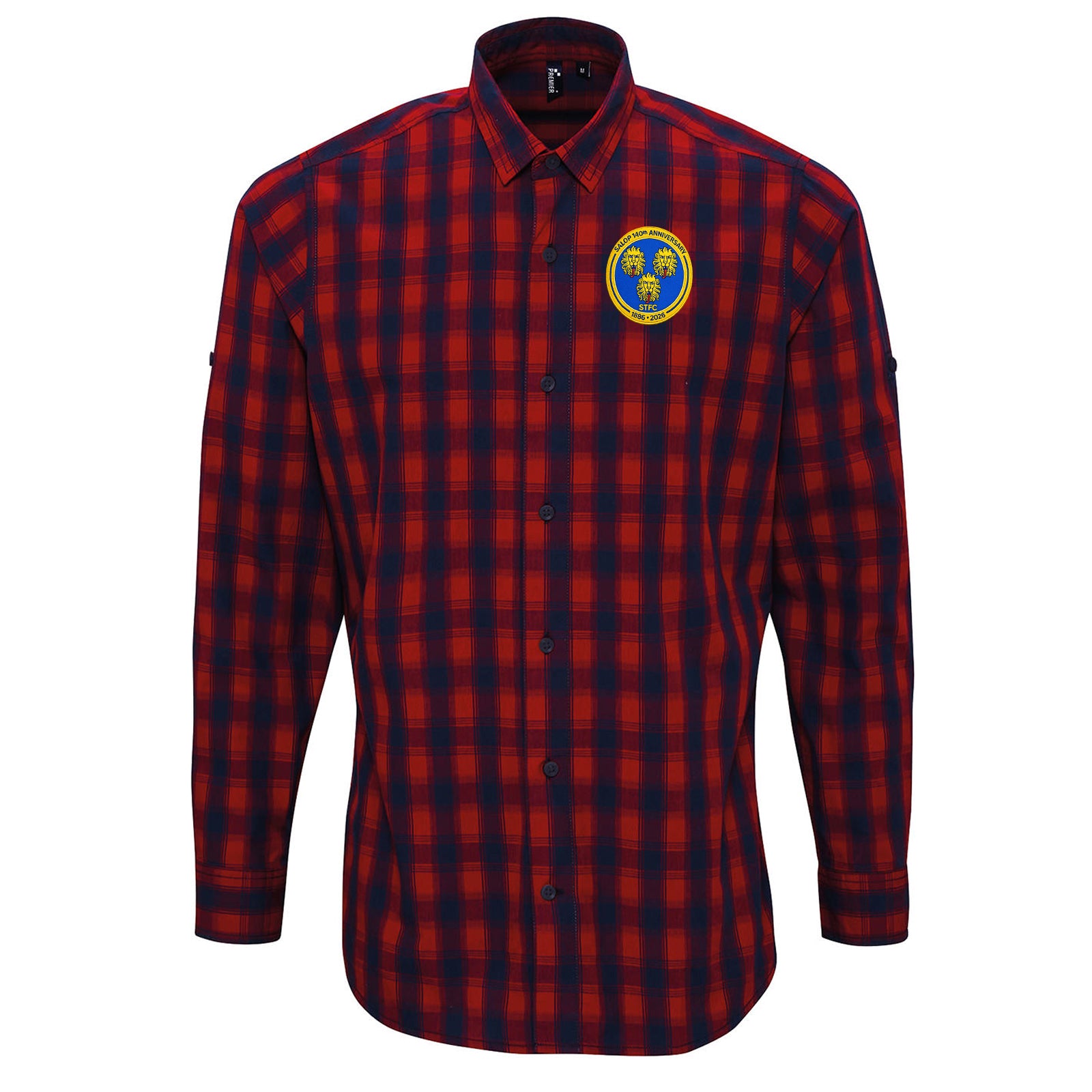 Shrewsbury Town 140th Anniversary Check Long Sleeve Shirt 
