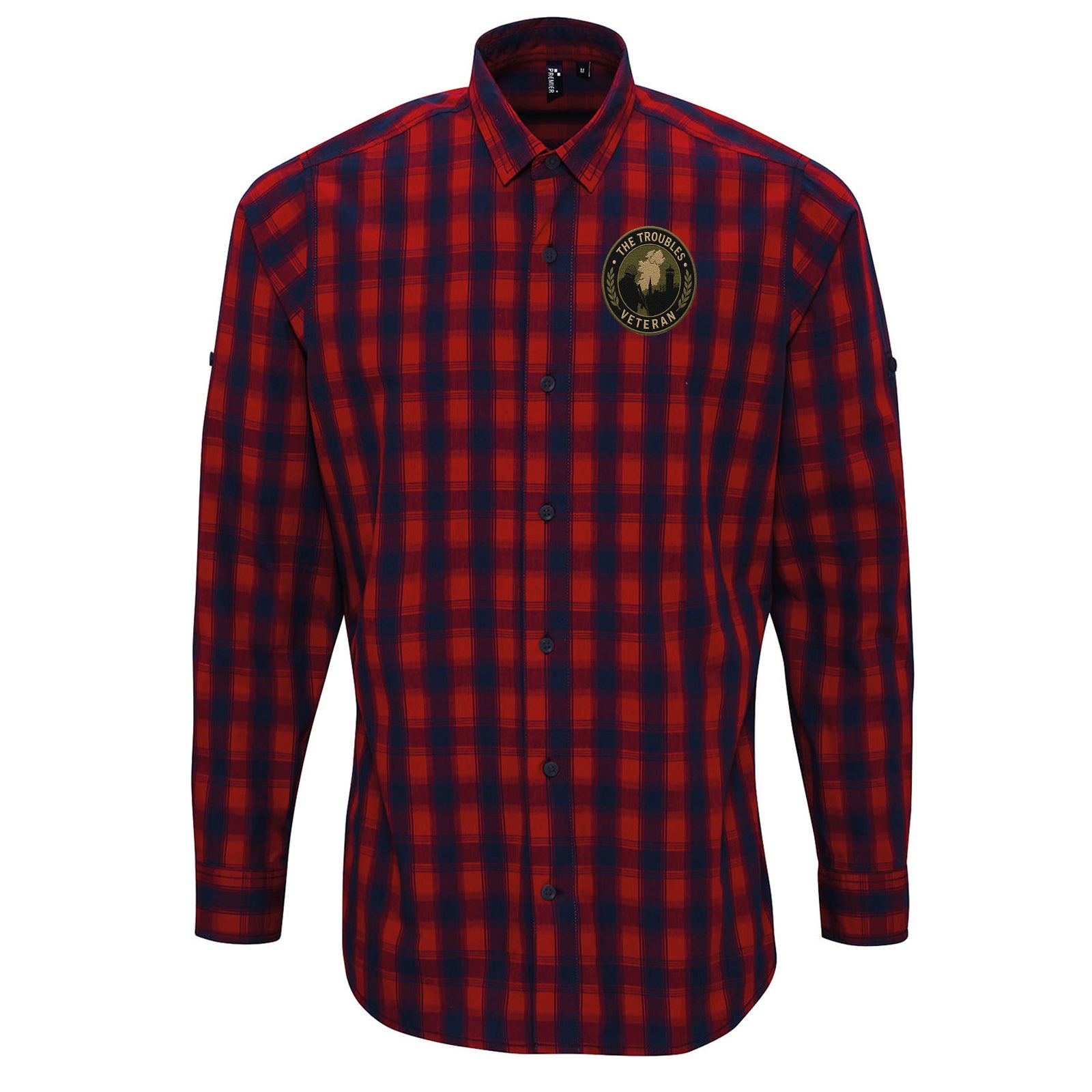 The Troubles Northern Ireland Check Long Sleeve Shirt 