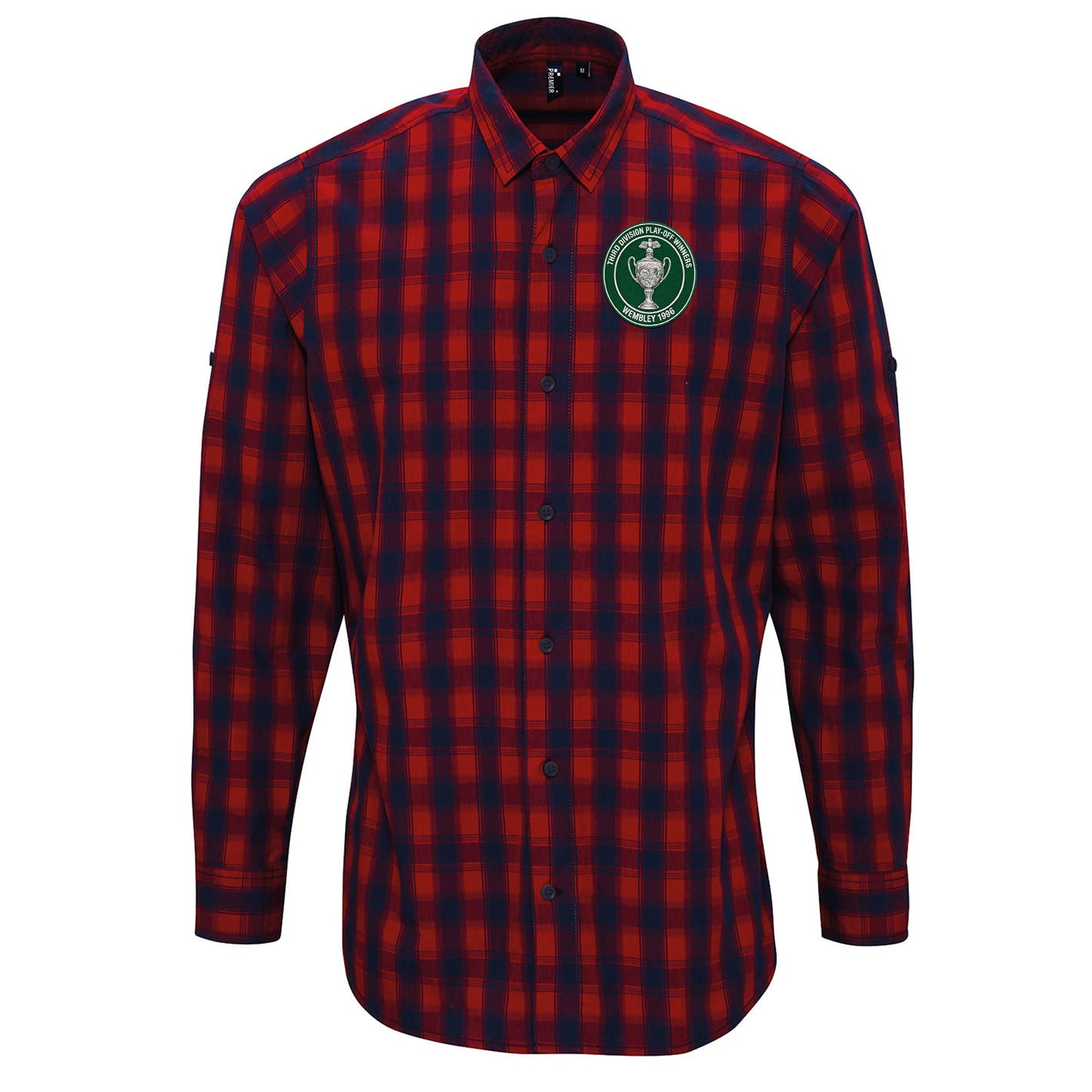 Plymouth Argyle Wembley 1996 Check Long Sleeve Shirt