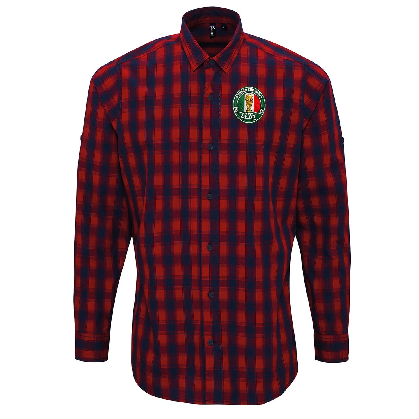 Mexico World Cup 2026 Check Long Sleeve Shirt