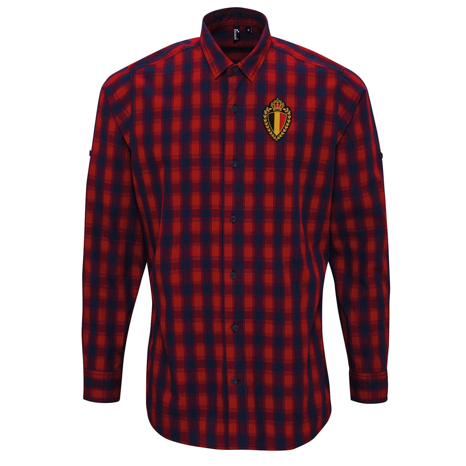 Classic Belgium Football Check Long Sleeve Shirt 