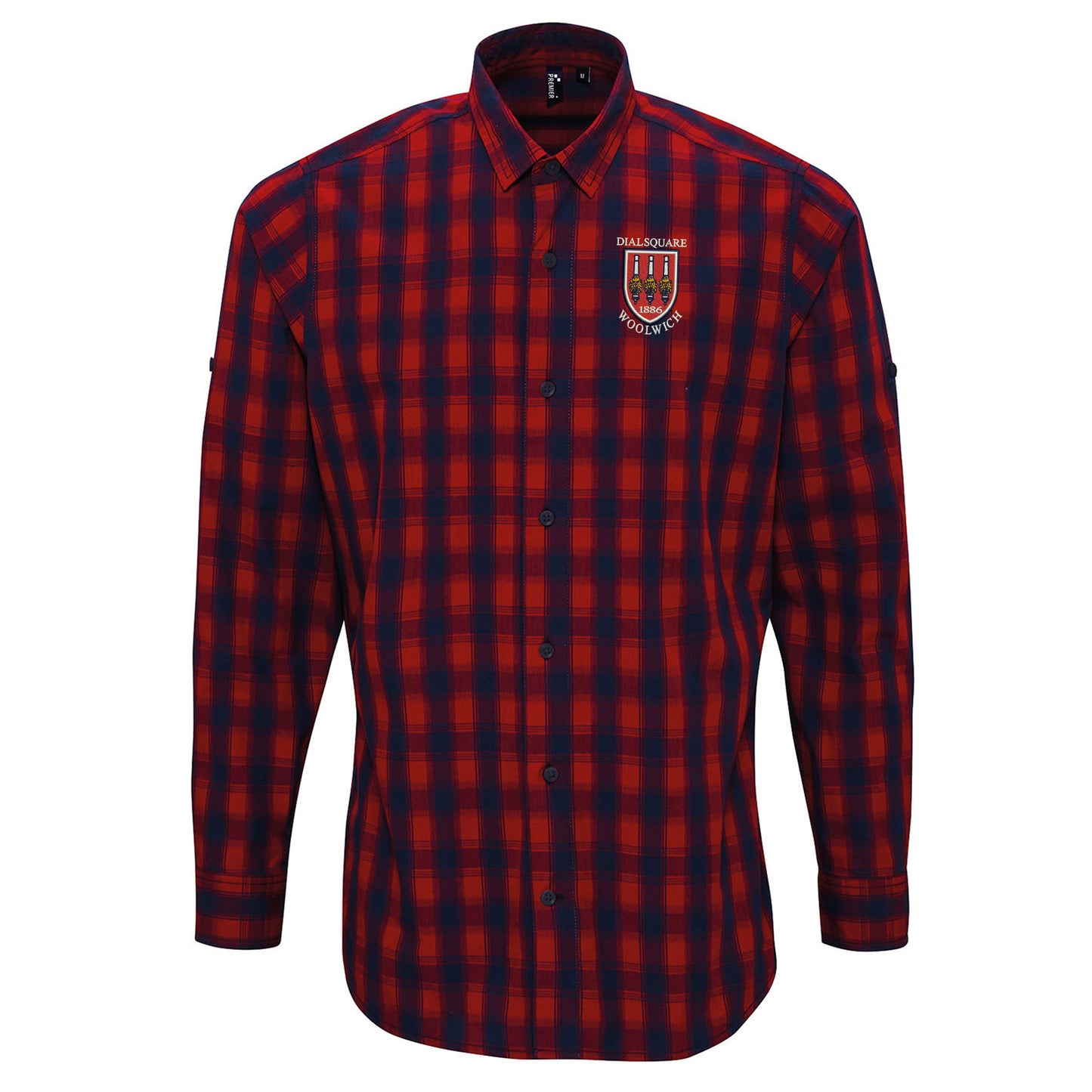 Retro Dial Square Check Long Sleeve Shirt