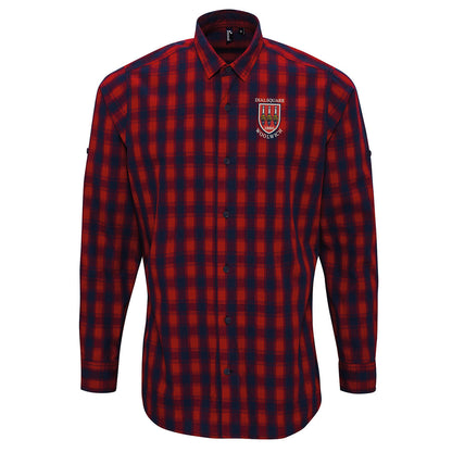 Retro Dial Square Check Long Sleeve Shirt
