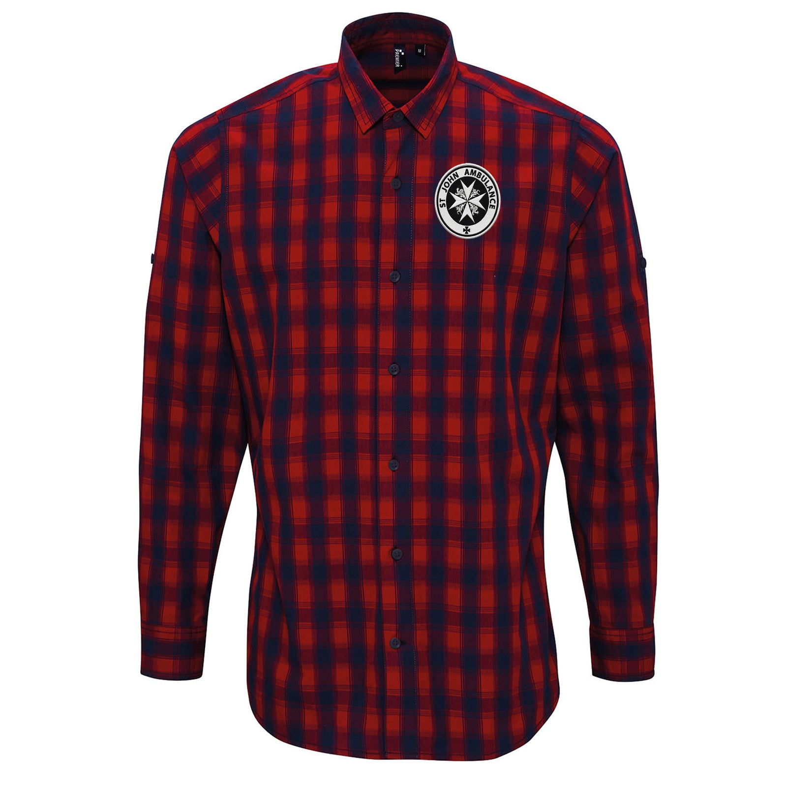 St John Ambulance Check Long Sleeve Shirt