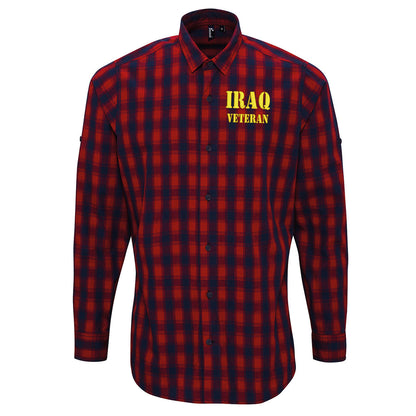 Iraq Veteran Check Long Sleeve Shirt