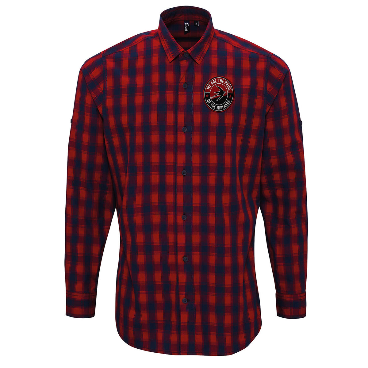 Walsall We Are The Pride of The Midlands Check Long Sleeve Shirt