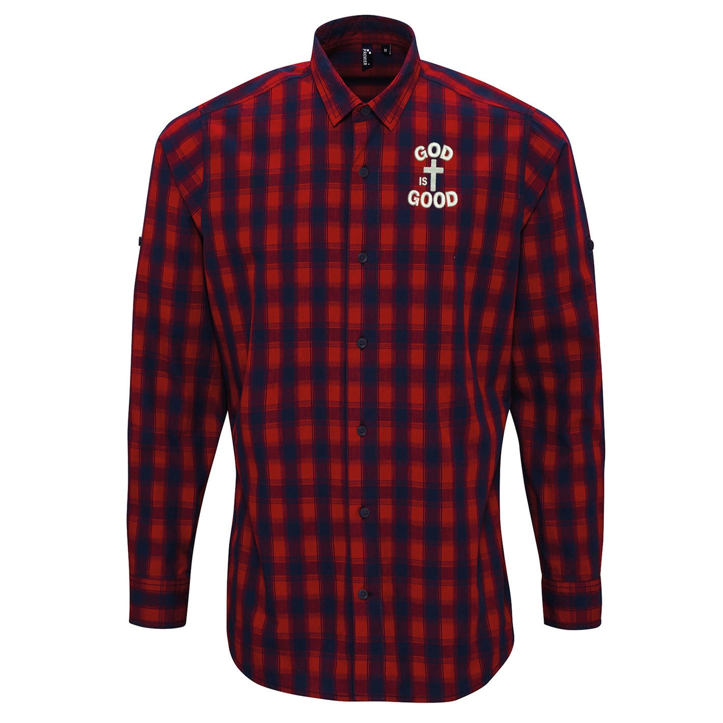 Holy Spirit Check Long Sleeve Shirt