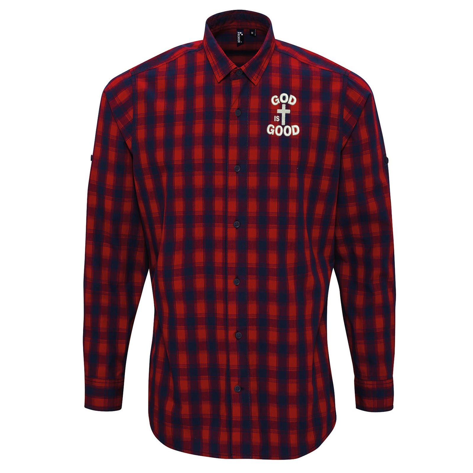 Holy Spirit Check Long Sleeve Shirt