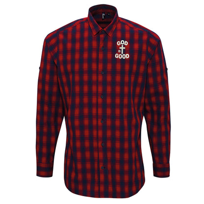 Holy Spirit Check Long Sleeve Shirt