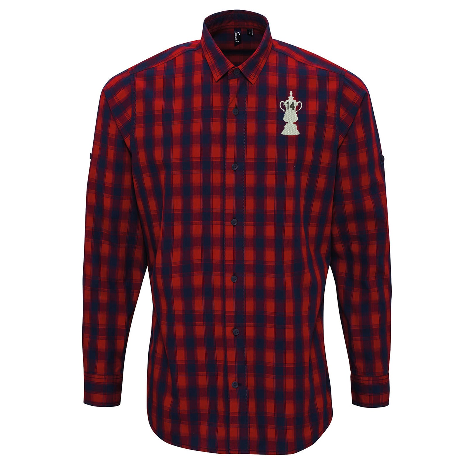 Arsenal 14 Time FA Cup Long Sleeve Check Shirt