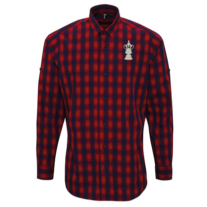 Arsenal 14 Time FA Cup Long Sleeve Check Shirt