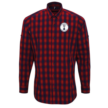 Retro Preston North End Check Long Sleeve Shirt