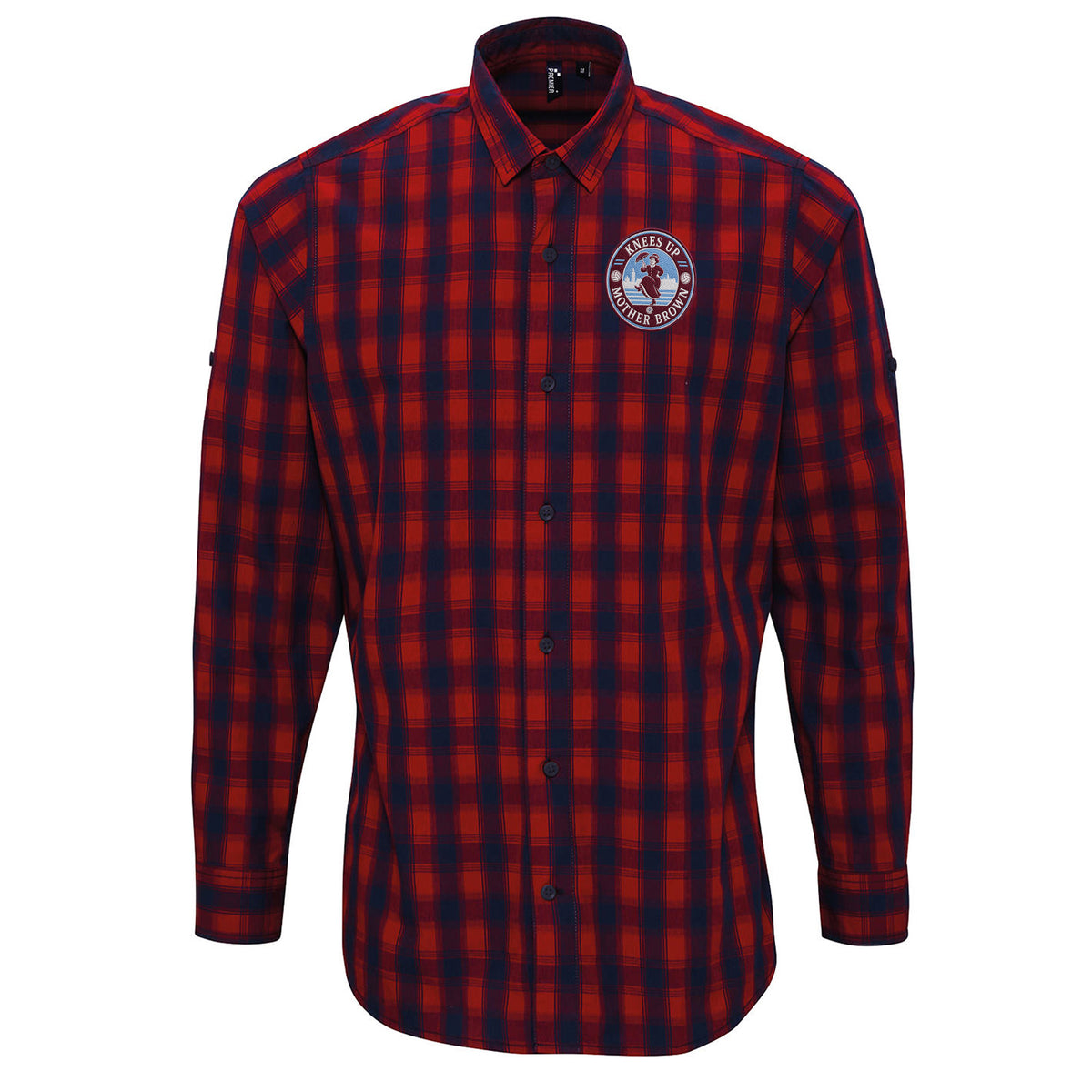 Knees Up Mother Brown West Ham KUMB Check Long Sleeve Shirt