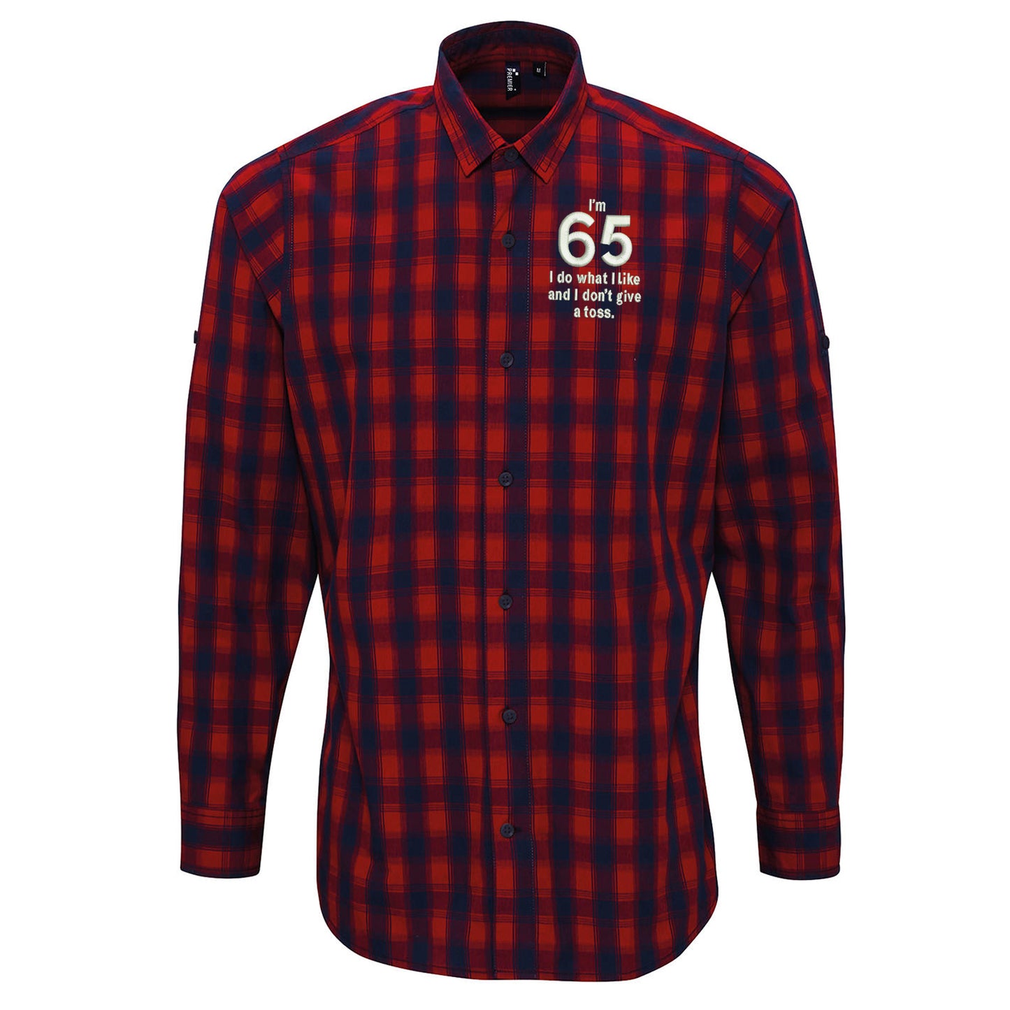 65th Birthday Check Long Sleeve Shirt