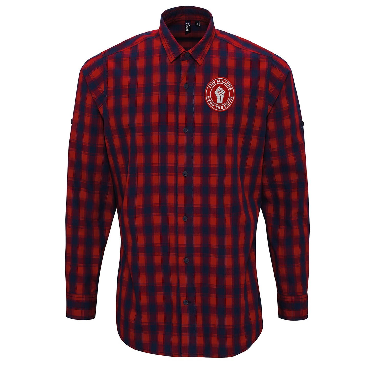 Rotherham United The Millers Football Fans Check Long Sleeve Shirt