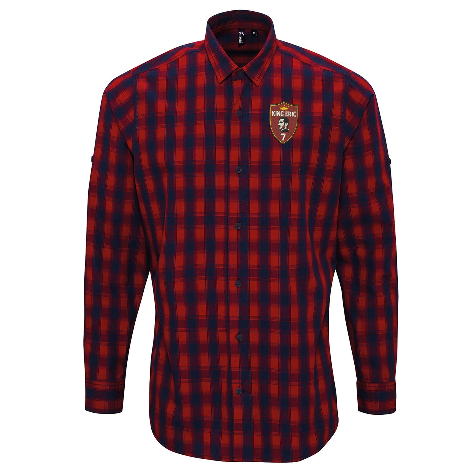 King Eric Cantona Check Long Sleeve Shirt