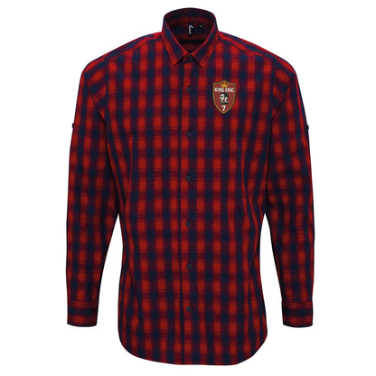 King Eric Cantona Check Long Sleeve Shirt