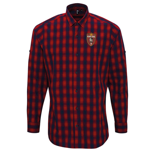King Eric Cantona Check Long Sleeve Shirt