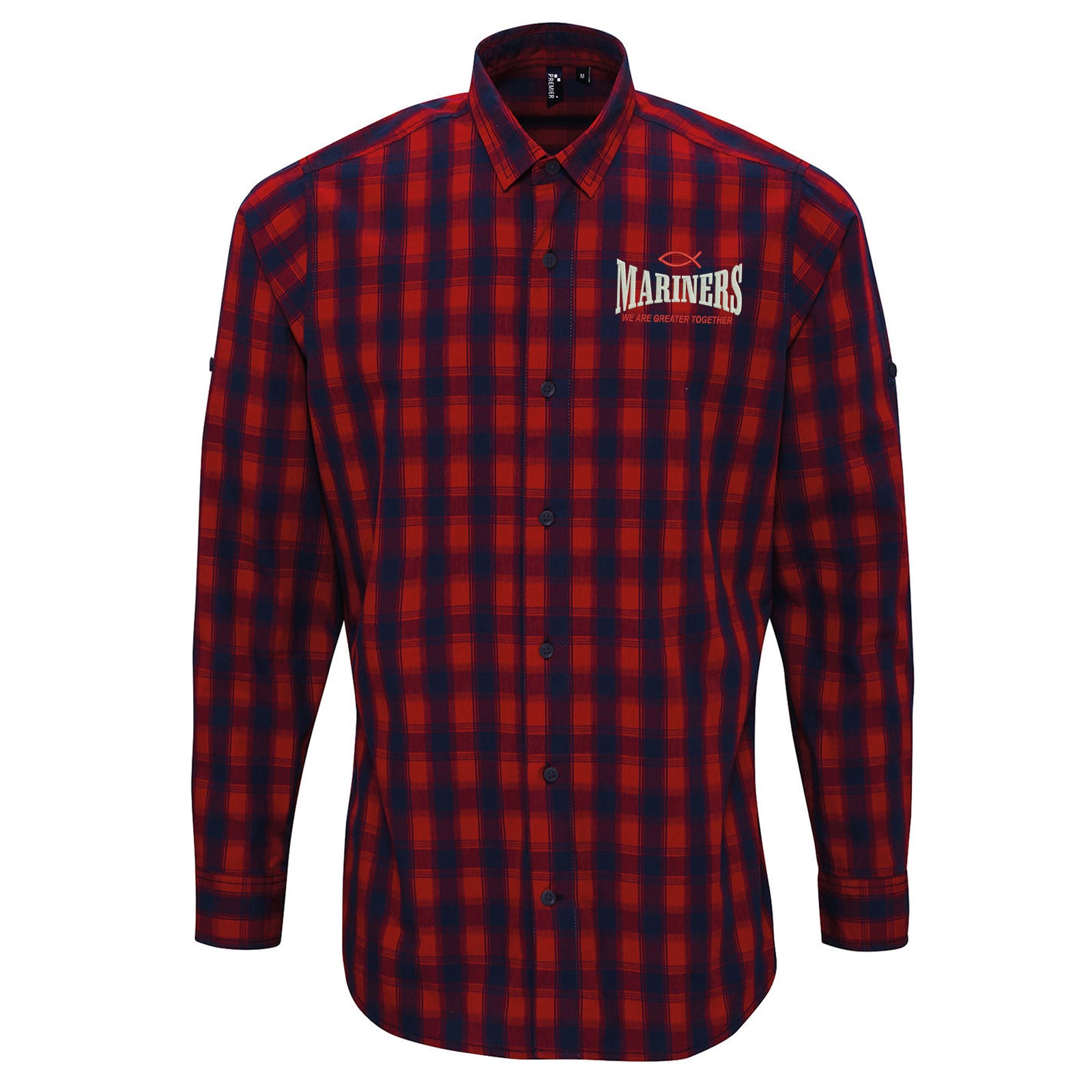 Grimsby Town Mariners Check Long Sleeve Shirt