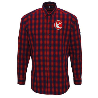 Classic Walsall 1982 Football Check Long Sleeve Shirt