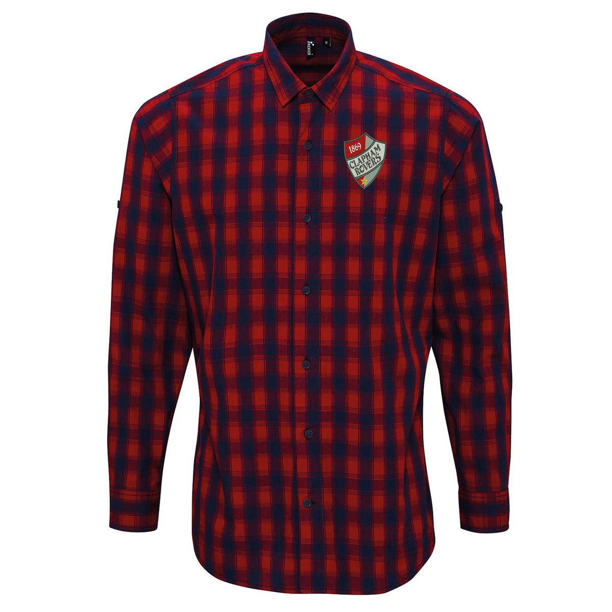 Retro Clapham Rovers Long Sleeve Mulligan Check Shirt
