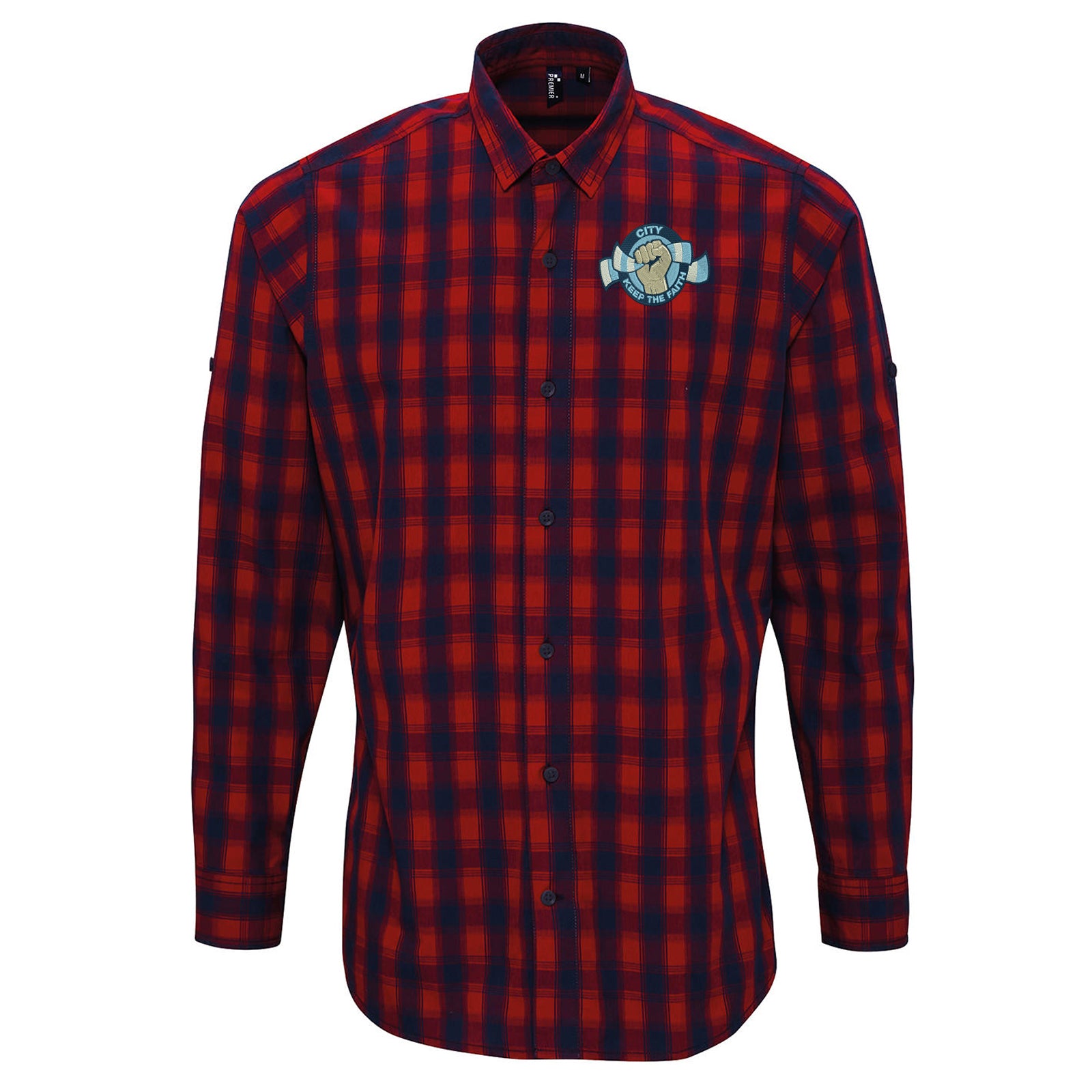 City Till I Die Check Long Sleeve Shirt