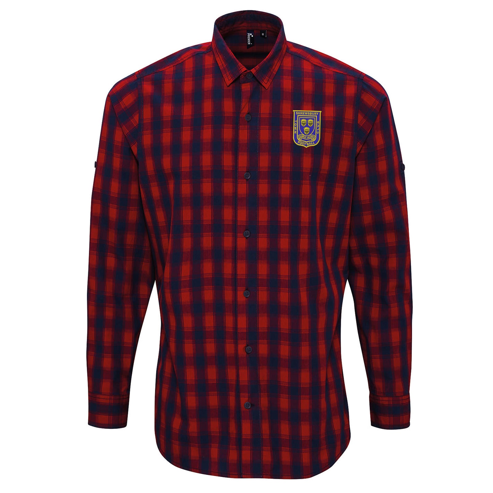 Shrewsbury 1970 Embroidered Long Sleeve Check Shirt