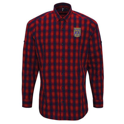 Shrewsbury 1970 Embroidered Long Sleeve Check Shirt
