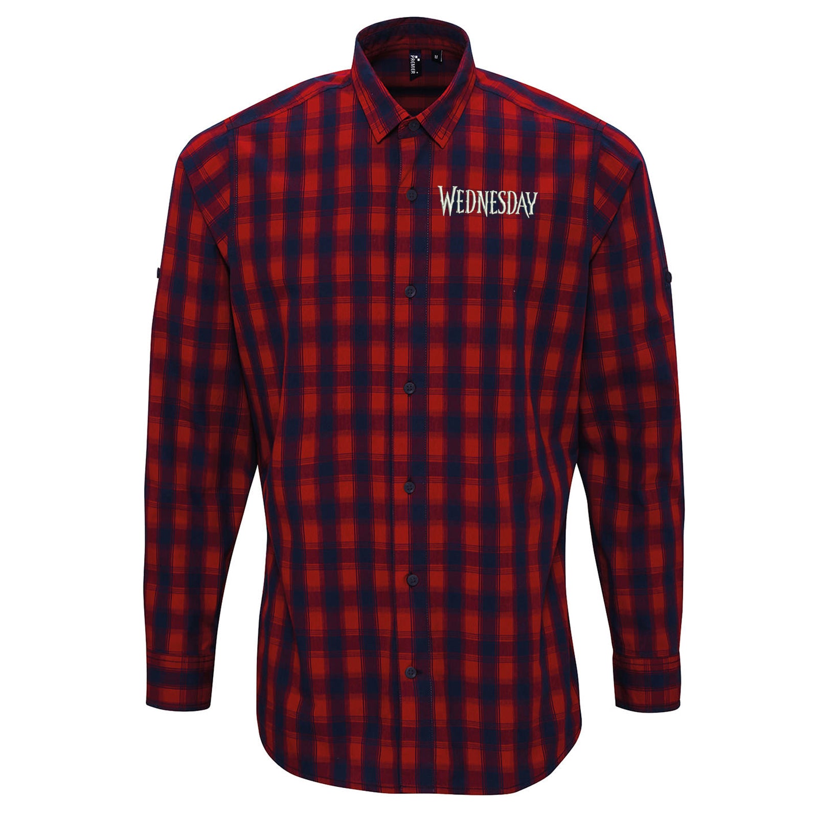 Wednesday TV Series Check Long Sleeve Shirt