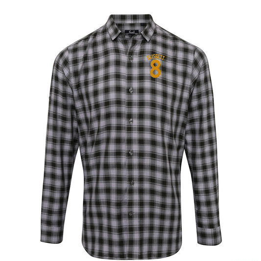 Luther Blissett Watford Football Check Long Sleeve Shirt 