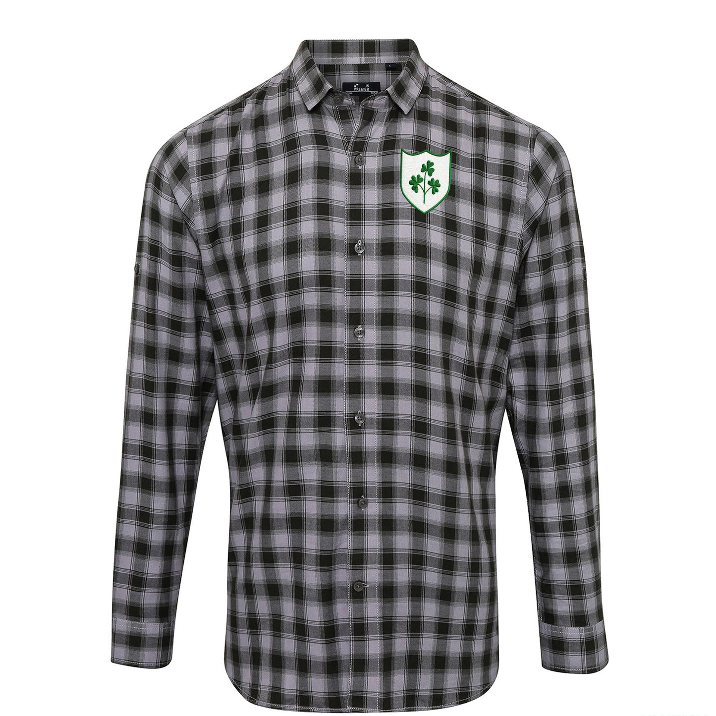 Republic of Ireland Football Check Long Sleeve Shirt 