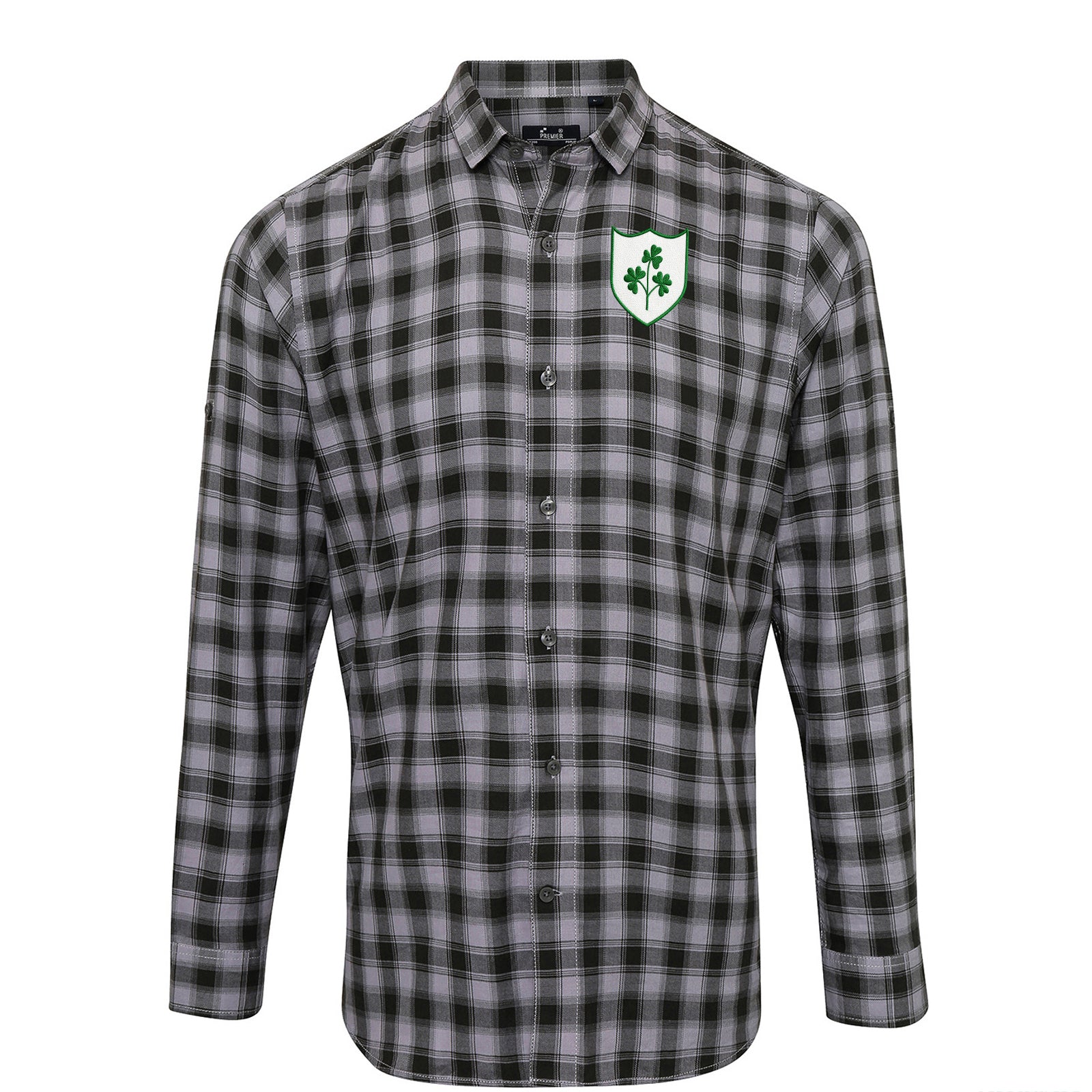 Republic of Ireland Football Check Long Sleeve Shirt 